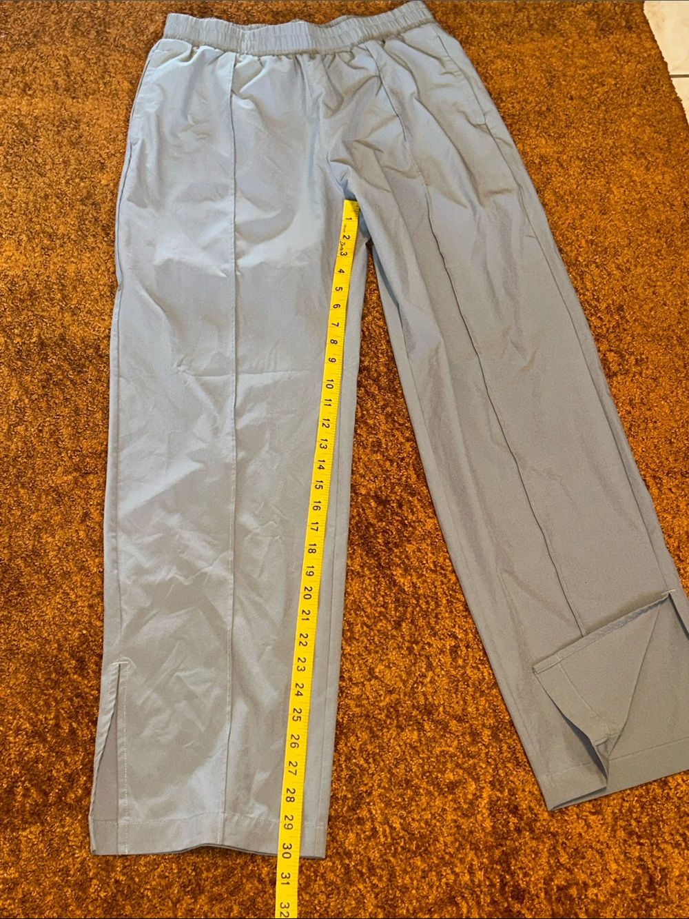 Abercrombie & Fitch Light Gray Wide-Leg Pants - Picture 4 of 9
